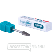 keményfém maró, kúpos, lekerekített, ⌀6x13mm, ⌀3mm szár, közepes fogazású (dupla fogazású) Előnézet 