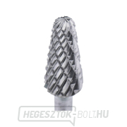keményfém maró, kúpos, lekerekített, ⌀6x13mm, ⌀3mm szár, közepes fogazású (dupla fogazású) Előnézet 