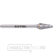 keményfém maró, kúpos, lekerekített, ⌀6x13mm, ⌀3mm szár, közepes fogazású (dupla fogazású) gallery main image