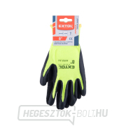 nejlonkesztyű, varrás nélküli, félig latexbe mártott, 8-as méret Előnézet 