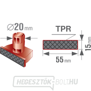 Ütközők, 4 darabos készlet, 20 mm-es furatátmérőjű multifunkciós asztalokhoz Előnézet 