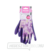 Poliészter kesztyű, varratmentes, félig latexbe mártott, 7-es méret Előnézet 