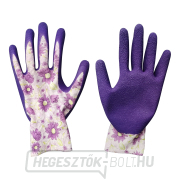 Poliészter kesztyű, varratmentes, félig latexbe mártott, 7-es méret gallery main image