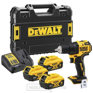 DeWALT DCD708P3T akkus szénkefe nélküli fúró-csavarozó 65Nm/18V/3x5Ah akkumulátorral + Tstak koffer gallery main image