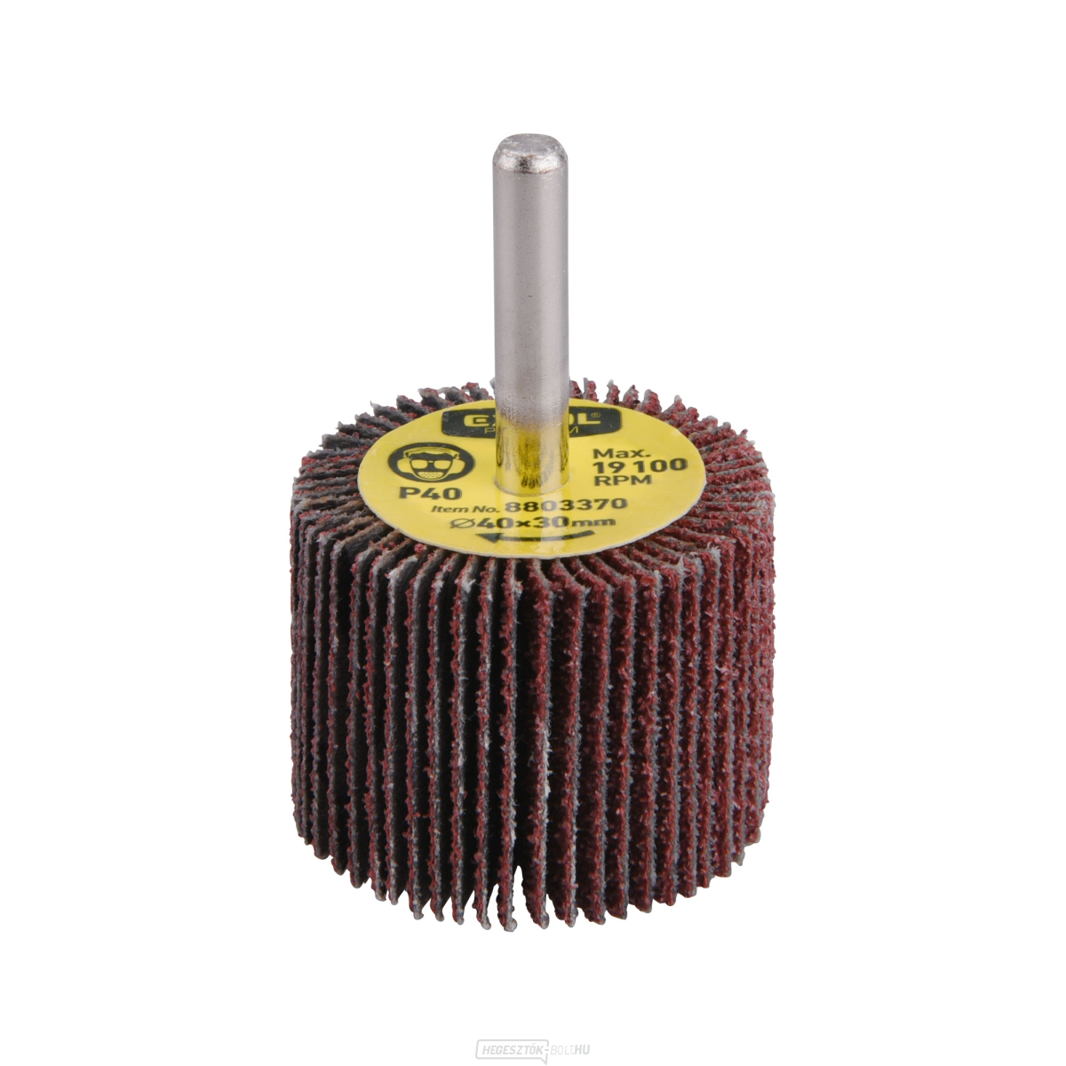 Csiszolókorong száron, O 40x30x6mm, P40