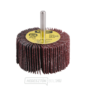 Csiszolókorong száron, Ø 60x30x6mm, P40 Csiszolókorong száron, Ø 60x30x6mm, P40 gallery main image