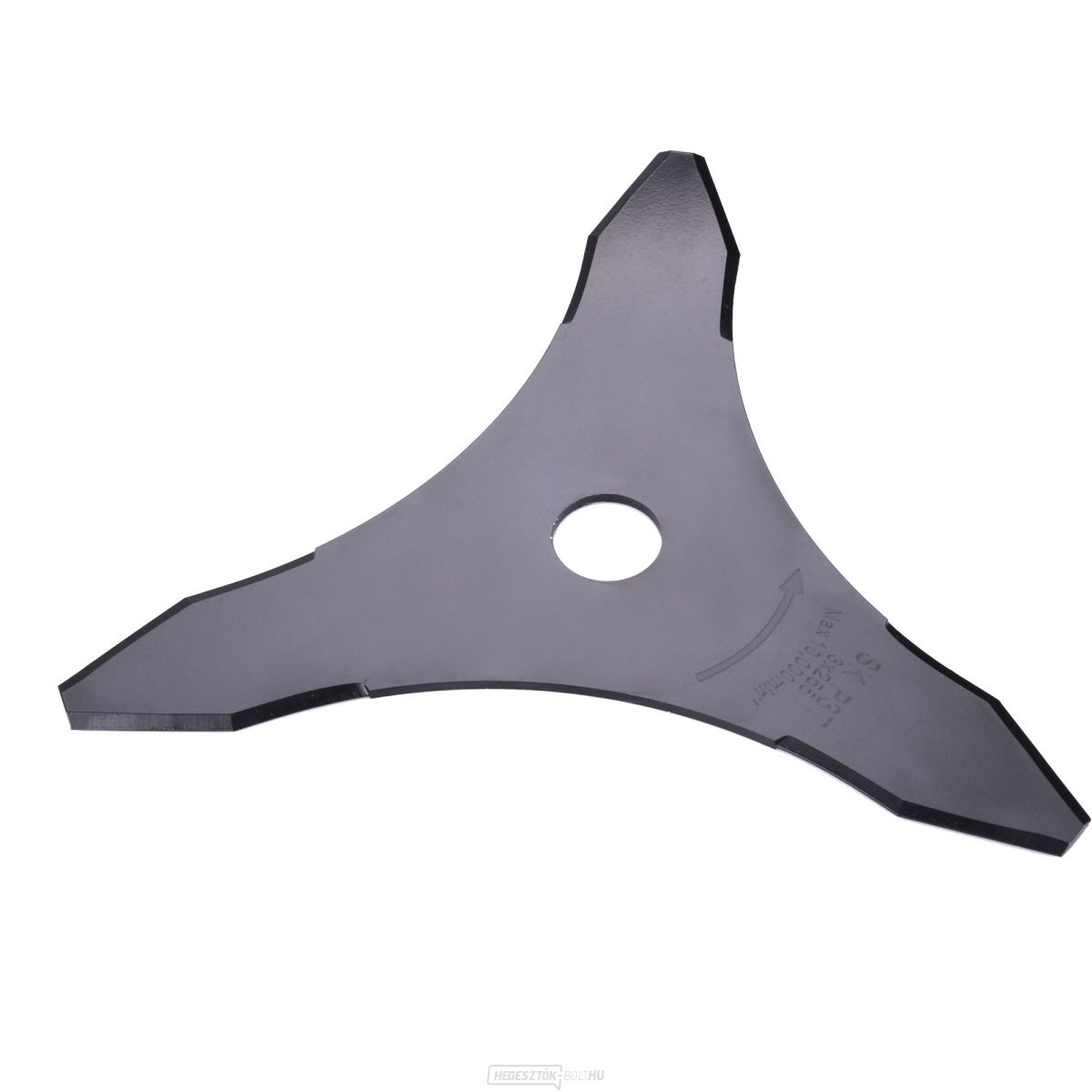 3 fogú fűnyírókés, 255 × 25,5 mm