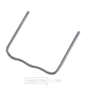 Hegesztő bilincsek, 150 db, hullámos, ⌀0,8 mm, távolság 15 mm Hegesztő bilincsek, 150 db, hullámos, ⌀0,8 mm, távolság 15 mm gallery main image