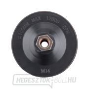 Csiszoló matrica tartó - M14, tépőzáras, O100mm Előnézet 