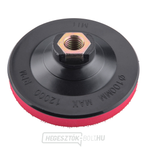 Csiszoló matrica tartó - M14, tépőzáras, O100mm Csiszoló matrica tartó - M14, tépőzáras, O100mm gallery main image