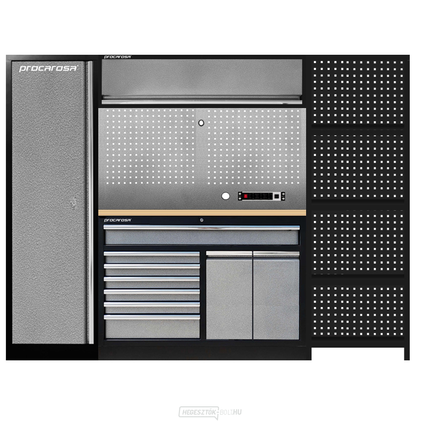 Műhelybútor szett Procarosa PROFI TGC-1390-680 Munkalap: fa