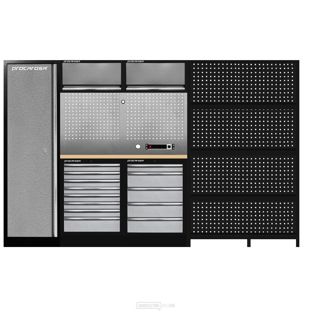Műhelybútor szett Procarosa PROFI TGC-13085-1200 Munkalap: fa