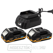 Akkumulátorkészlet 20V 2Ah (2 db) + 1 töltő Procraft PBC-Set 1 | PBC-Set 1 gallery main image