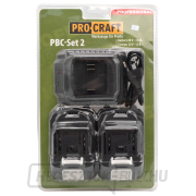 Akkumulátorkészlet 20V 4Ah (2 db) + 1 töltő Procraft PBC-Set 2 | PBC-Set 2 Előnézet 