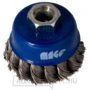 Csészekefe 80mm, fonott SS 0,50, menet M14x2 - NEREZ Csészekefe 80mm, fonott SS 0,50, menet M14x2 - NEREZ gallery main image