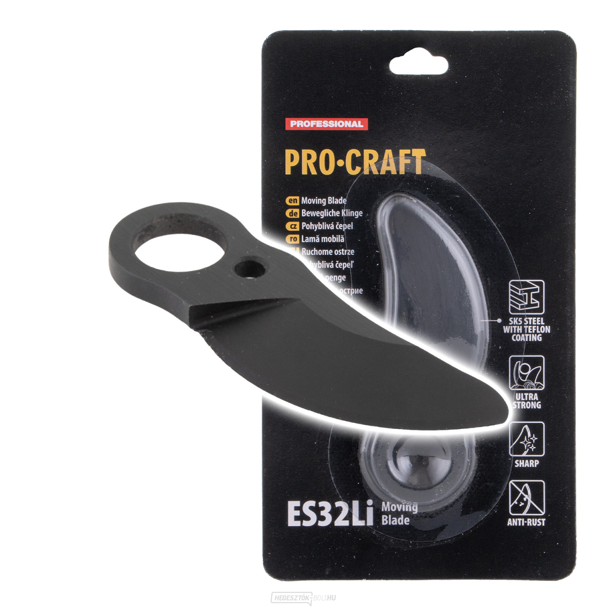 Csere felső penge Procraft ES32Li akkus ollóhoz | ES32Li mozgó penge