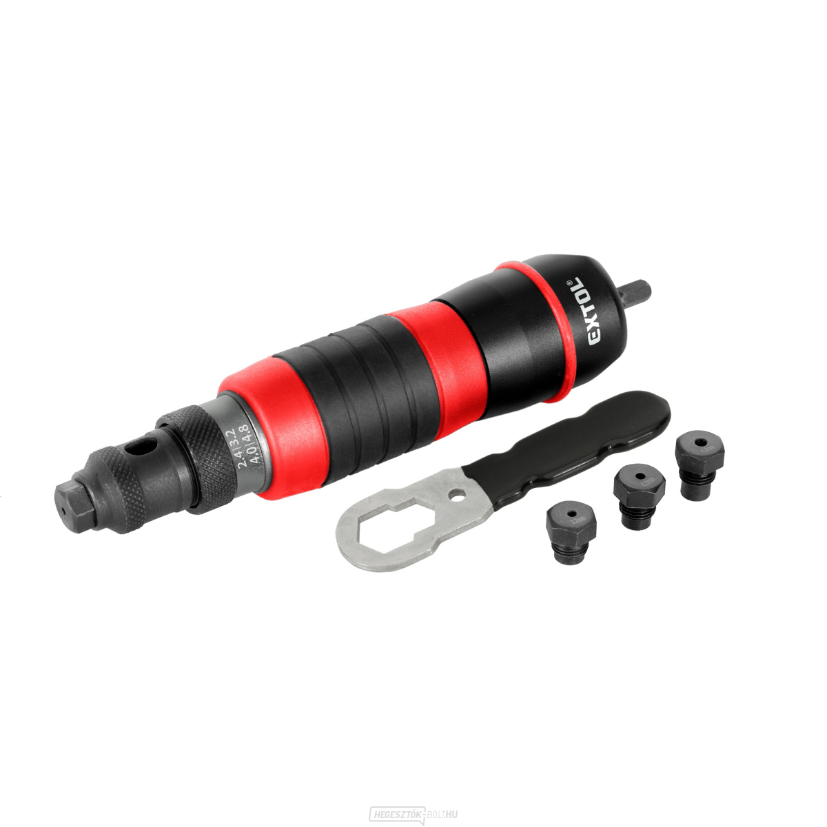 Szegecselő tartozék fúróhoz, vakszegecsekhez 2,4-4,8 mm, CrMo
