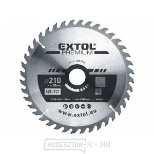 Fűrészlap SK pengékkel 210x2,2x30mm, 40T Fűrészlap SK pengékkel 210x2,2x30mm, 40T gallery main image