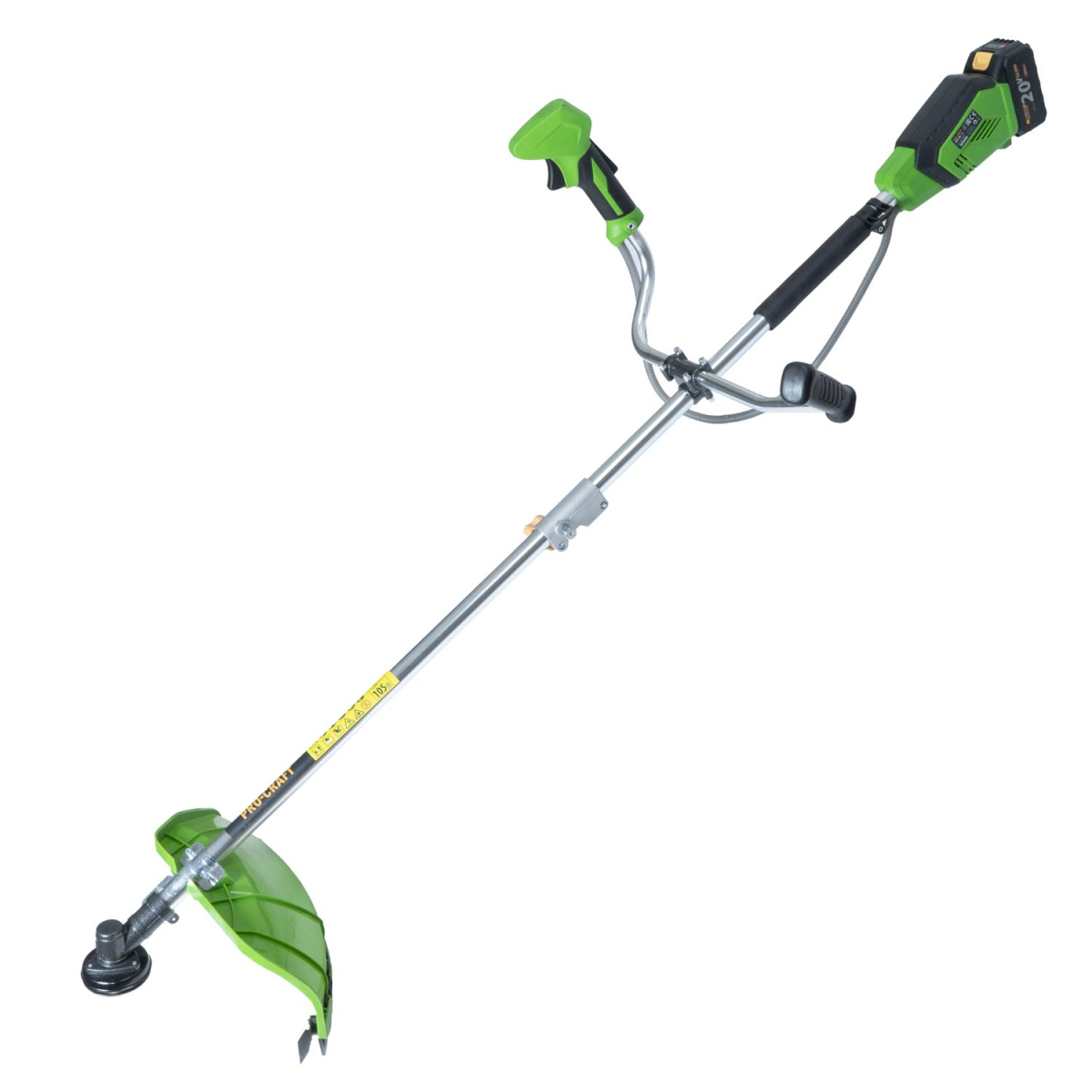 Akkus bozótvágó Procraft ATA-40C + kétkarú pánt és védőpajzs | ATA-40C/20SH/CH/FACE-GUARD Előnézet 