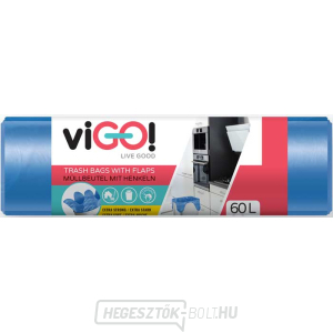 viGO! Szemeteszsák füllel HD 60l/26 db - kék gallery main image