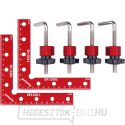 Sarok L-szorítók/90°-os készlet, 2 db-os, 140x140 mm Sarok L-szorítók/90°-os készlet, 2 db-os, 140x140 mm gallery main image