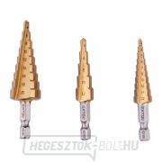 Lépcsős fúró, 3 darabos készlet, Ø 3-20 mm, HSS Előnézet 