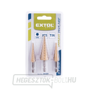 Lépcsős fúró, 3 darabos készlet, Ø 3-20 mm, HSS Előnézet 