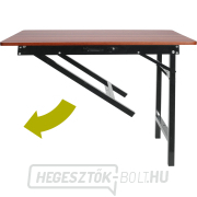 Összecsukható munkaasztal, 100x60x80cm (h/sz/m), teherbírás akár 100kg Előnézet 