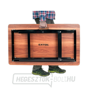 Összecsukható munkaasztal, 100x60x80cm (h/sz/m), teherbírás akár 100kg Előnézet 