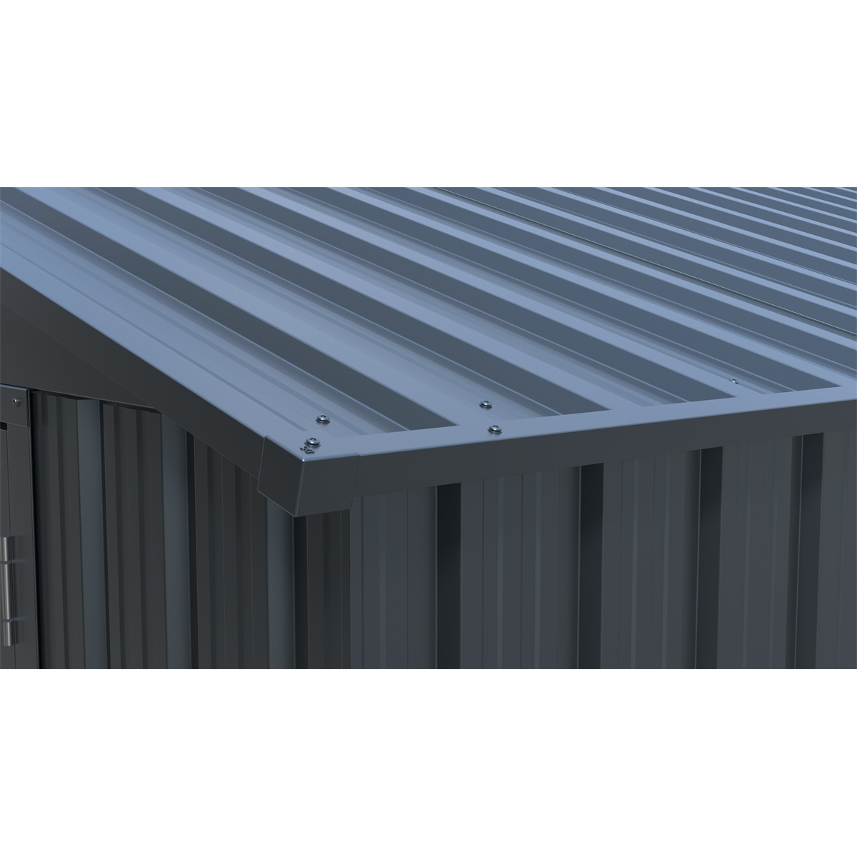 Riwall PRO RMCG 20x13 Antracit fém garázs 3,8 x 6 m nyeregtetővel Antracit Előnézet 