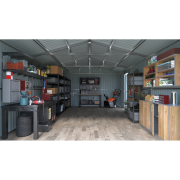 Riwall PRO RMCG 20x13 Antracit fém garázs 3,8 x 6 m nyeregtetővel Antracit náhled