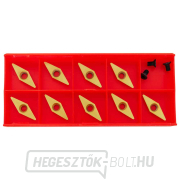 9 gyémánt alakú, titánbevonatú keményfém hegyű, 28x10 mm Előnézet 