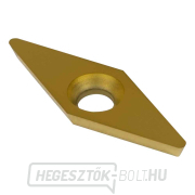 9 gyémánt alakú, titánbevonatú keményfém hegyű, 28x10 mm Előnézet 