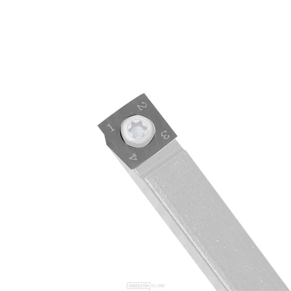 9 négyzet alakú, titánbevonatú keményfém vágólap 11,3x11,1 mm