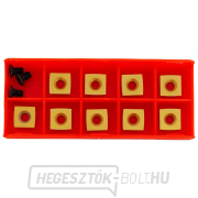 9 négyzet alakú, titánbevonatú keményfém vágólap 11,3x11,1 mm Előnézet 