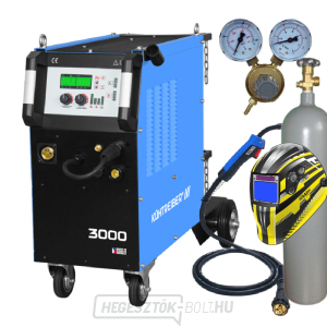 KITin 3000 Multi MIG Synergic V2 + Hegesztőpisztoly + Reduktorszelep + Sisak + CO2 palack gallery main image