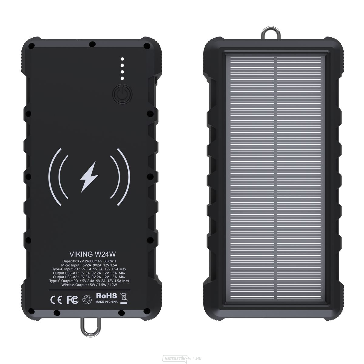 Viking W24W napelemes külső akkumulátor 24000mAh