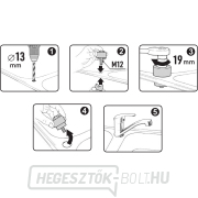 Lemezlyukasztó - csavar, furatátmérő 35 mm, CrV Előnézet 