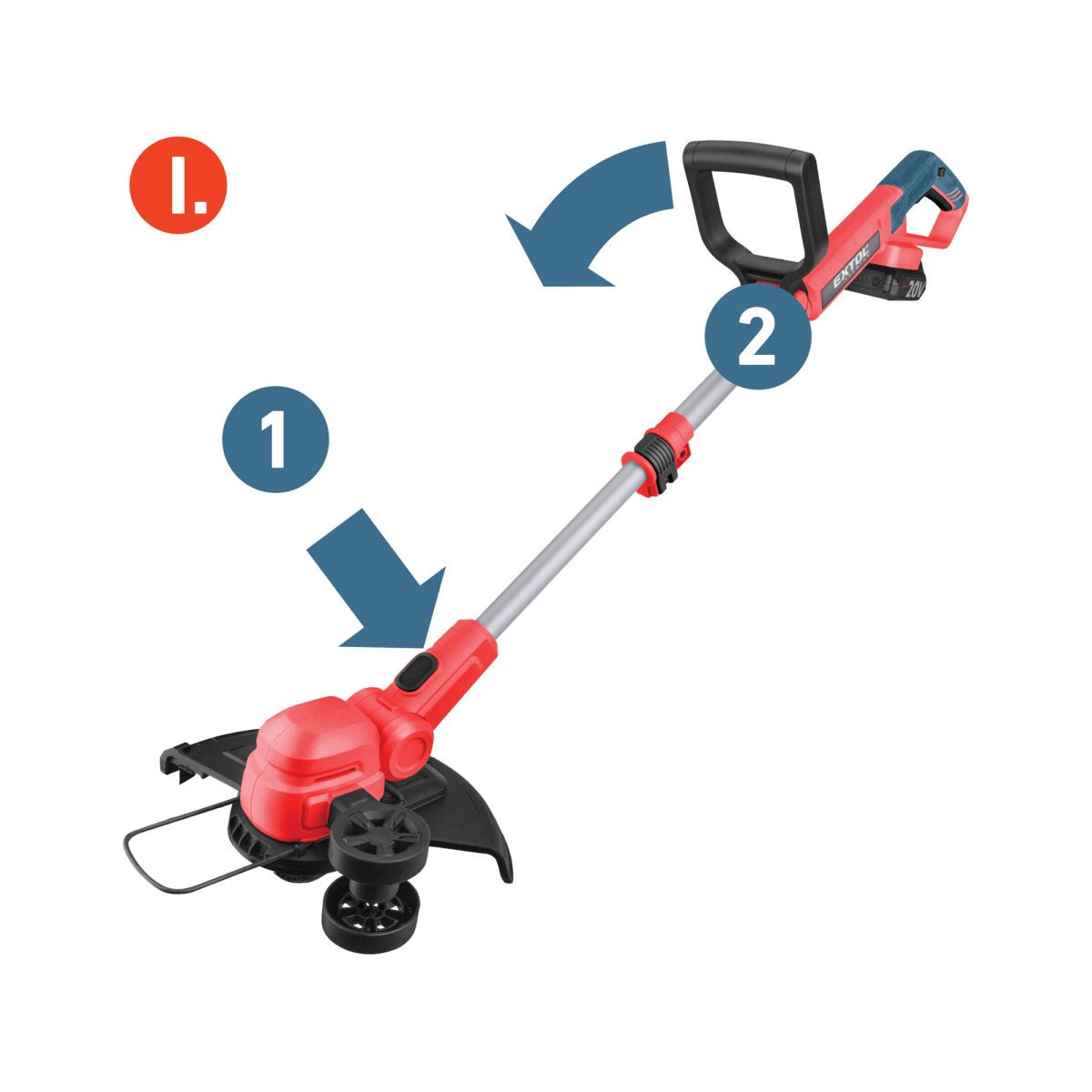 Akkus szegélynyíró, SHARE20V, 30cm, 2Ah Előnézet 