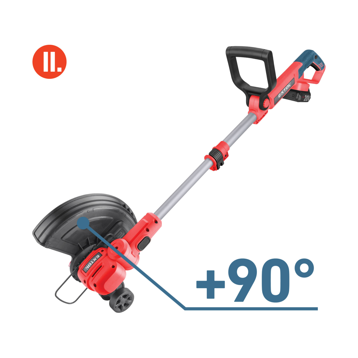 Akkus szegélynyíró, SHARE20V, 30cm, 2Ah Előnézet 