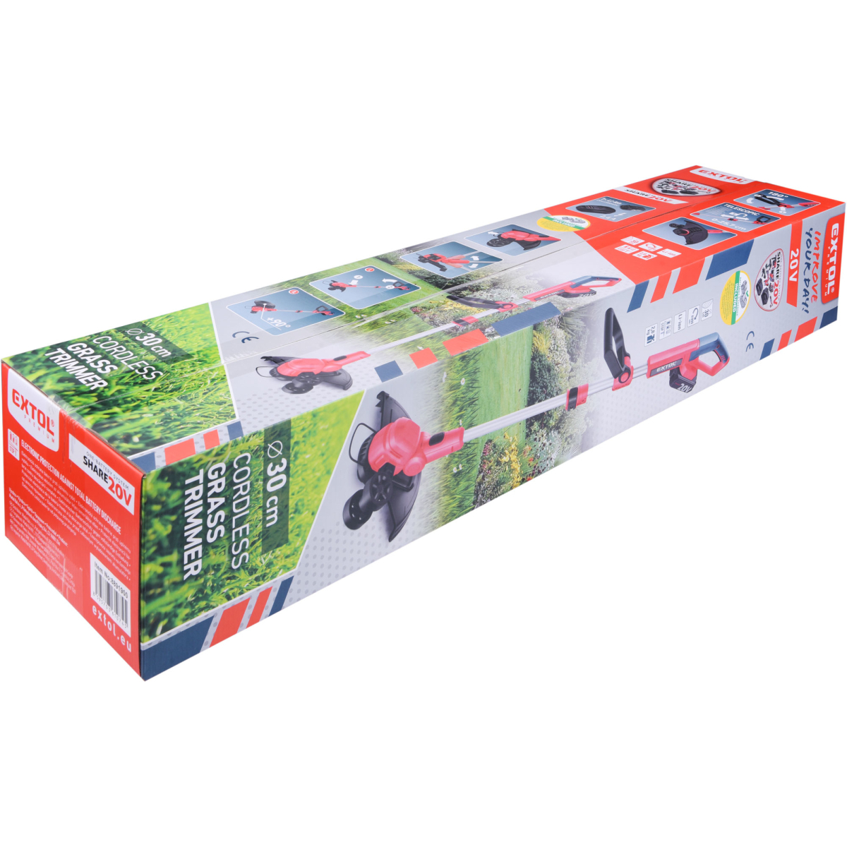 Akkus szegélynyíró, SHARE20V, 30cm, 2Ah Előnézet 