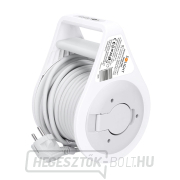 Solight hosszabbító kábel dobon 10m, 3 aljzat, szürke kábel, 3x 1,5mm2 Előnézet 