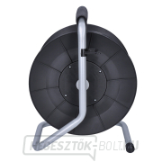 Solight hosszabbító kábel dobon, 4 aljzat, 50m, fekete kábel, 3x 1,5mm2 náhled