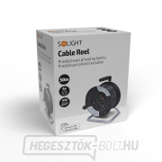 Solight hosszabbító kábel dobon, 4 aljzat, 50m, fekete kábel, 3x 1,5mm2 náhled