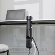 Solight 3z + USB A+C hordozható asztali aljzatok, 2m, fekete, USB gyorstöltő 20W PD Előnézet 