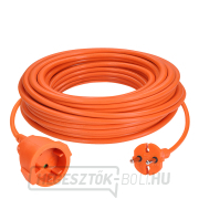 Solight 1z flexibilis kábel - csatlakozó, 15m, 2 x 1.5mm2, narancssárga Előnézet 