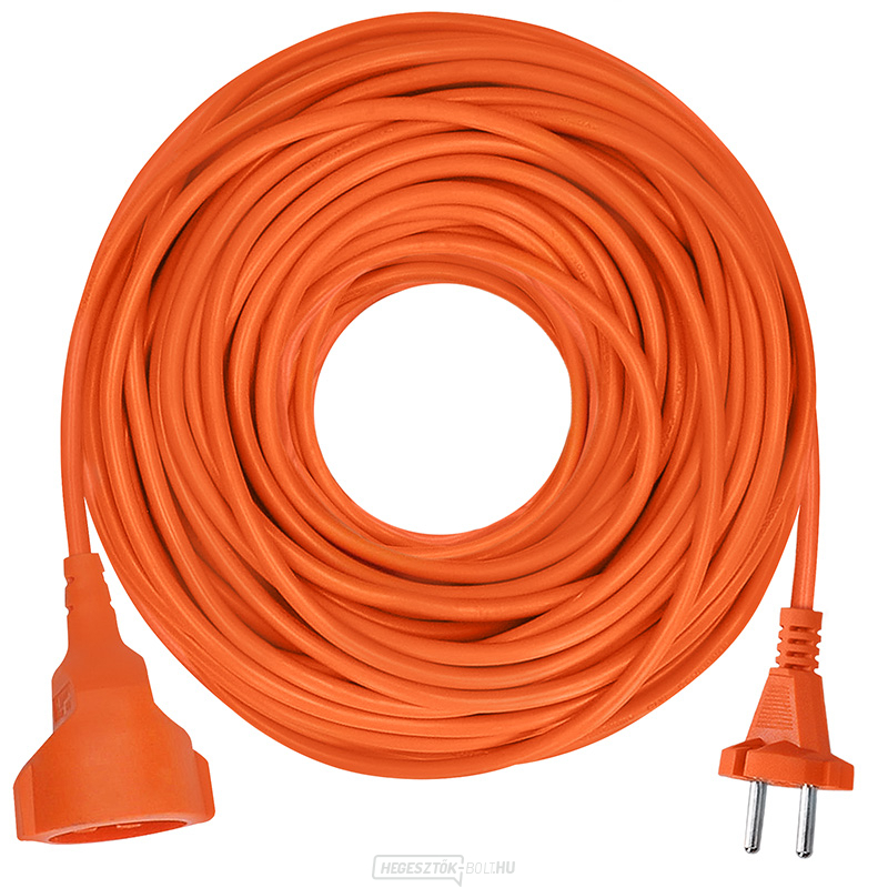 Solight 1z flexibilis kábel - csatlakozó, 25m, 2 x 1.5mm2, narancssárga