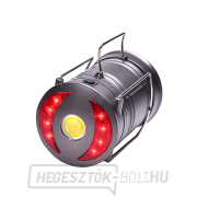 Solight LED újratölthető kempinglámpa lámpással, 200lm, szürke Előnézet 