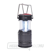 Solight LED újratölthető kempinglámpa lámpással, 200lm, szürke gallery main image