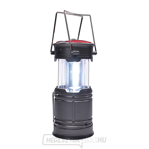 Solight LED újratölthető kempinglámpa lámpással, 200lm, szürke gallery main image